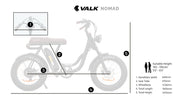 Nomad Fat Tyre Bike 350W - Black