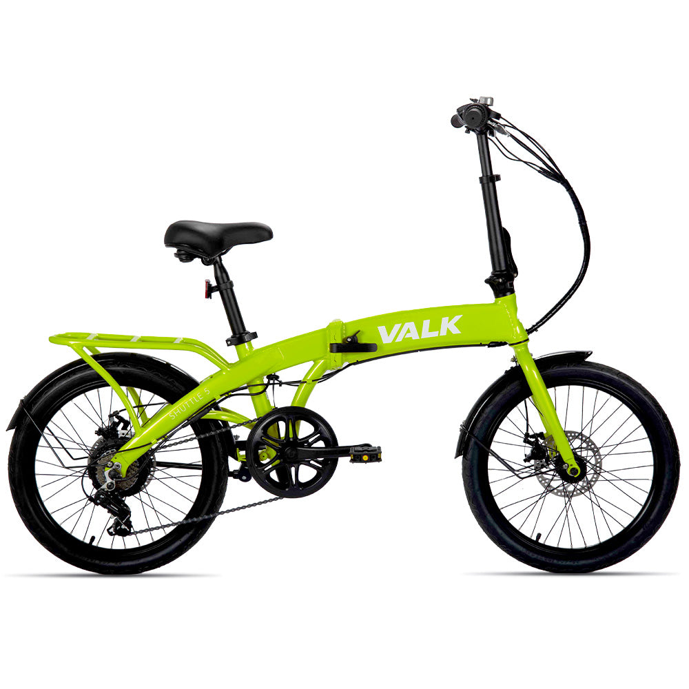 Shuttle Electric Folding Bike Lime Green – Valk Ebikes