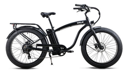 Electric Fat Tyre Cruiser Bike - Matte Black