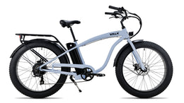 VALK Electric Fat Tyre Cruiser Bike - Blue