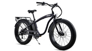 Electric Fat Tyre Cruiser Bike - Matte Black