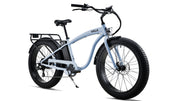 VALK Electric Fat Tyre Cruiser Bike - Blue