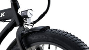 Electric Fat Tyre Cruiser Bike - Matte Black