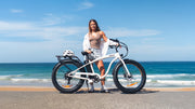 PRE-ORDER Electric Fat Tyre Cruiser Bike - White