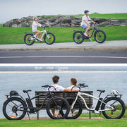 VALK Electric Fat Tyre Cruiser Bike - Matte Black
