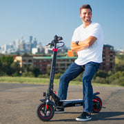 VALK Fusion 7 Electric Scooter, 800W, AU Compliant, with Seat Option, 48V 13Ah Lithium, 50km Range, Quad Shocks, 10 inch Tyres