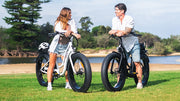 VALK Electric Fat Tyre Cruiser Bike - Matte Black