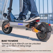 VALK Ego 8 Electric Scooter, Powerful, AU Compliant, 48V 13Ah, 55km Max Range, eScooter for Adults, Foldable, Off Road, Black/Bronze