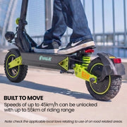 VALK Ego 8 Electric Scooter, 45km/h Max, AU Compliant, 48V 13Ah, Up to 55km Range, eScooter for Adults, Foldable, Off Road, Black/Bronze