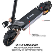 VALK Ego 8 Electric Scooter, Powerful, AU Compliant, 48V 13Ah, 55km Max Range, eScooter for Adults, Foldable, Off Road, Black/Bronze