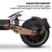 VALK Ego 8 Electric Scooter, Powerful, AU Compliant, 48V 13Ah, 55km Max Range, eScooter for Adults, Foldable, Off Road, Black/Bronze