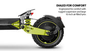 VALK Ego 8 Folding Electric Scooter - Black/Green