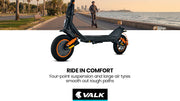 VALK Nexus 7 Folding Electric Scooter - Orange