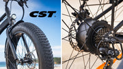 VALK Electric Fat Tyre Cruiser Bike - Matte Black