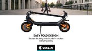 VALK Nexus 7 Folding Electric Scooter - Orange