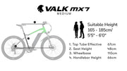 PRE-ORDER VALK MX7 Electric Bike - Black/Lime Green