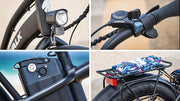 VALK Electric Fat Tyre Cruiser Bike - Matte Black