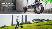 VALK Fusion 7 Electric Scooter with Seat - Black/Red