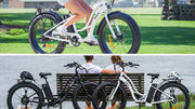 VALK Electric Fat Tyre Cruiser Bike - White