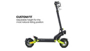 VALK Ego 8 Folding Electric Scooter - Black/Green