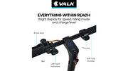 VALK Nexus 7 Folding Electric Scooter - Orange