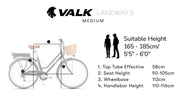 VALK Laneway 5 Vintage Electric Bike - Black