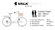 VALK Laneway 5 Vintage Electric Bike - White