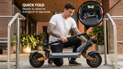 VALK Ego 8 Folding Electric Scooter - Black/Bronze