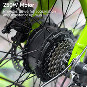 VALK Shuttle 5 Electric Folding Bike - Lime Green