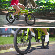 VALK Shuttle 5 Electric Folding Bike - Lime Green