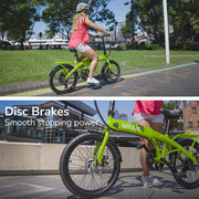 VALK Shuttle 5 Electric Folding Bike - Lime Green