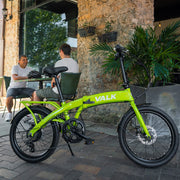 VALK Shuttle 5 Electric Folding Bike - Lime Green