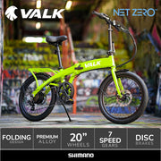VALK Shuttle 5 Electric Folding Bike - Lime Green