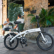 Shuttle 5 Electric Folding Bike - White