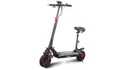 VALK Fusion 7 Electric Scooter with Seat - Black/Red
