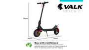 VALK Nexus 7 Folding Electric Scooter - Red